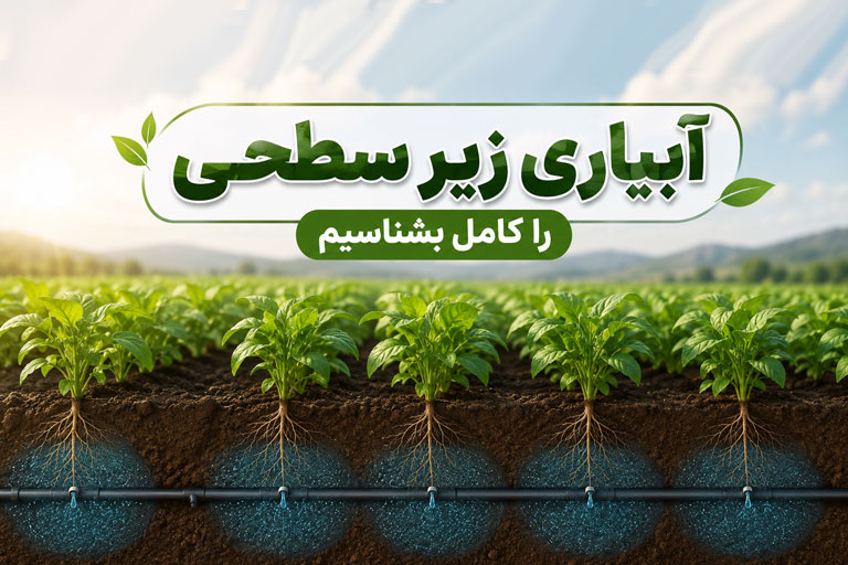 سیستم آبیاری قطره ای زیرسطحی SDI در مزرعه و باغات