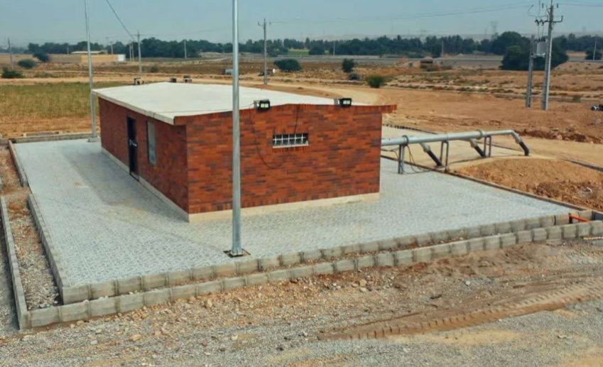 موتورخانه آبیاری زیرسطحی مزرعه 120